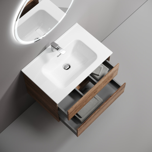 Тумба под раковину Sancos Marmi 2.0 MR2.070ECH 70х40 подвесная цвет коричневый - фото 4